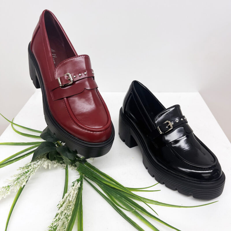 Glossy Chunky Loafers