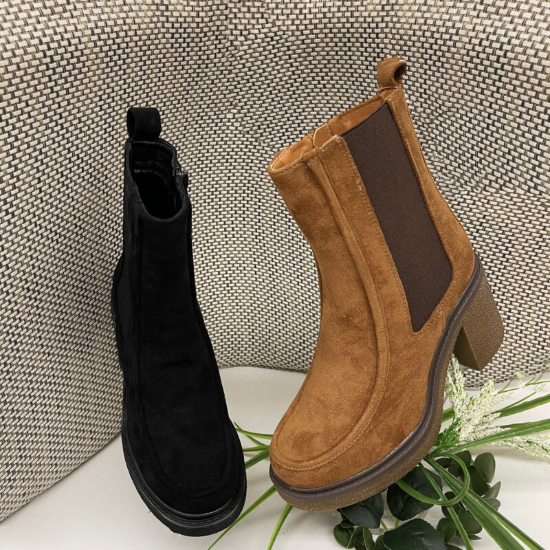 Above Ankle Block Heel Boots