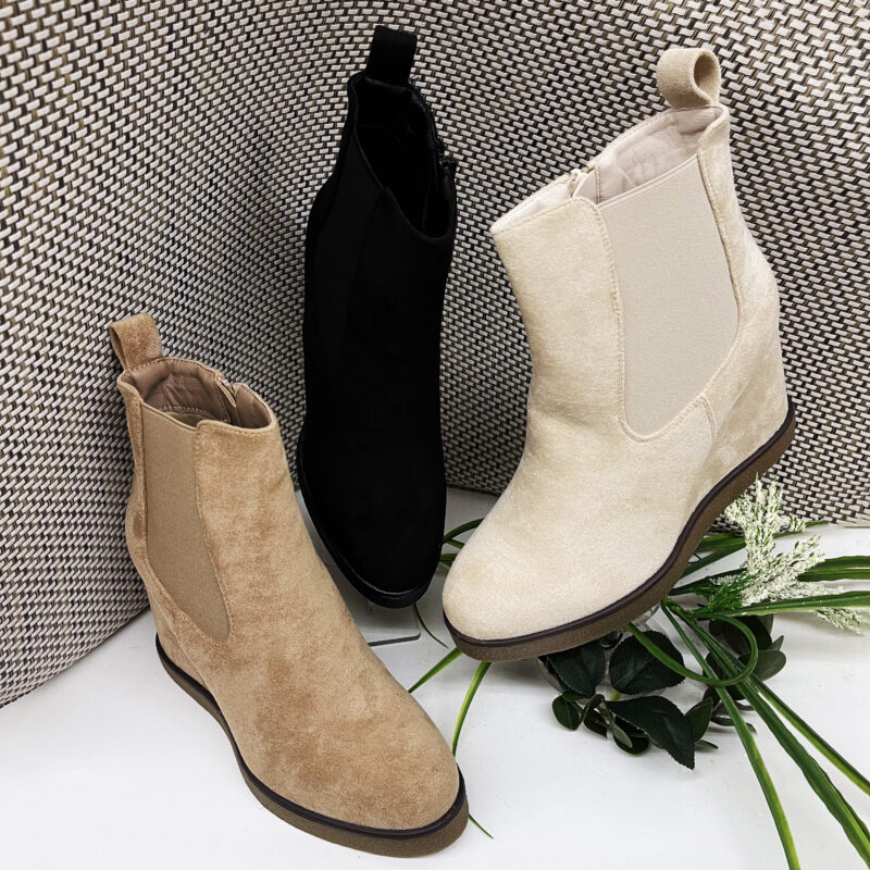 Wedges Suede Ankle Boots