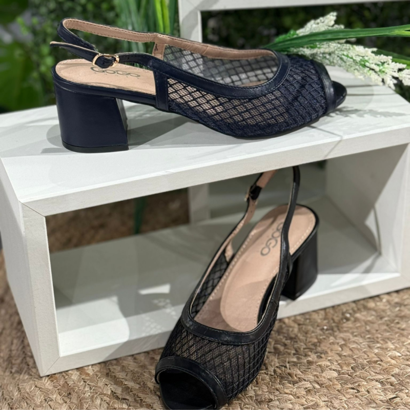 Straw Textured Open Heel Sandals