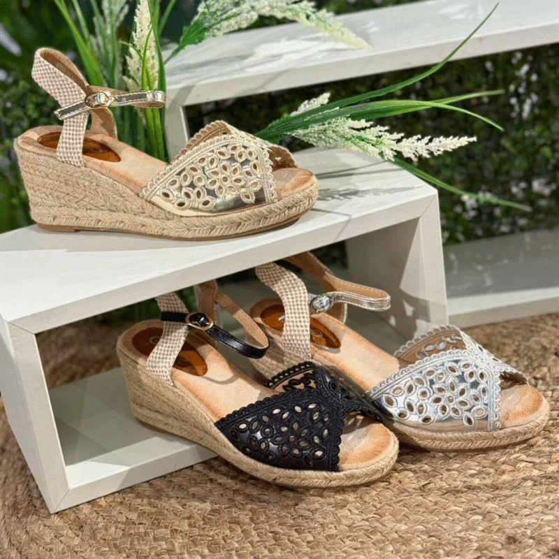 Floral Espadrille Wedges
