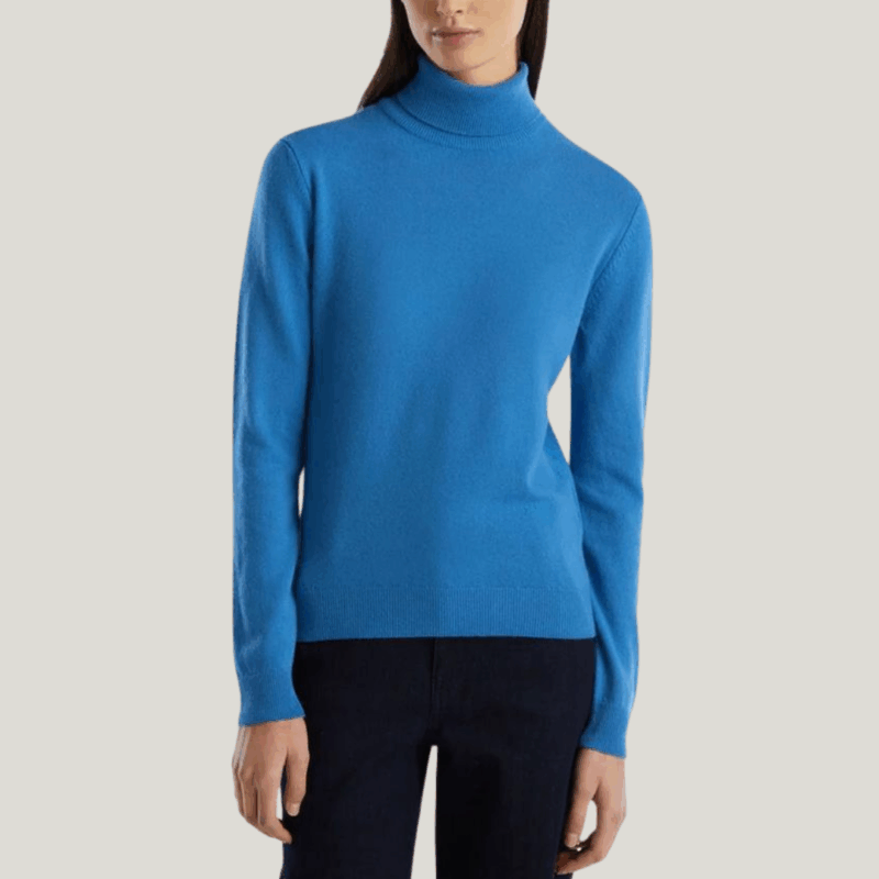 Knitted Polo Neck Top