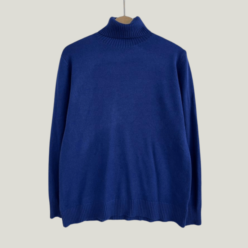 Knitted Polo Neck Top