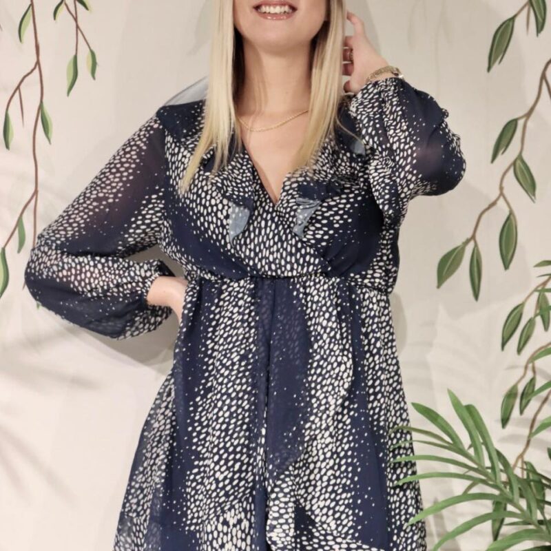 Printed Ruffle Dress