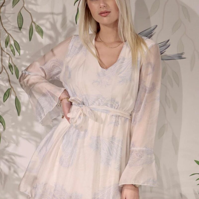 Flowy Tie Waist Dress