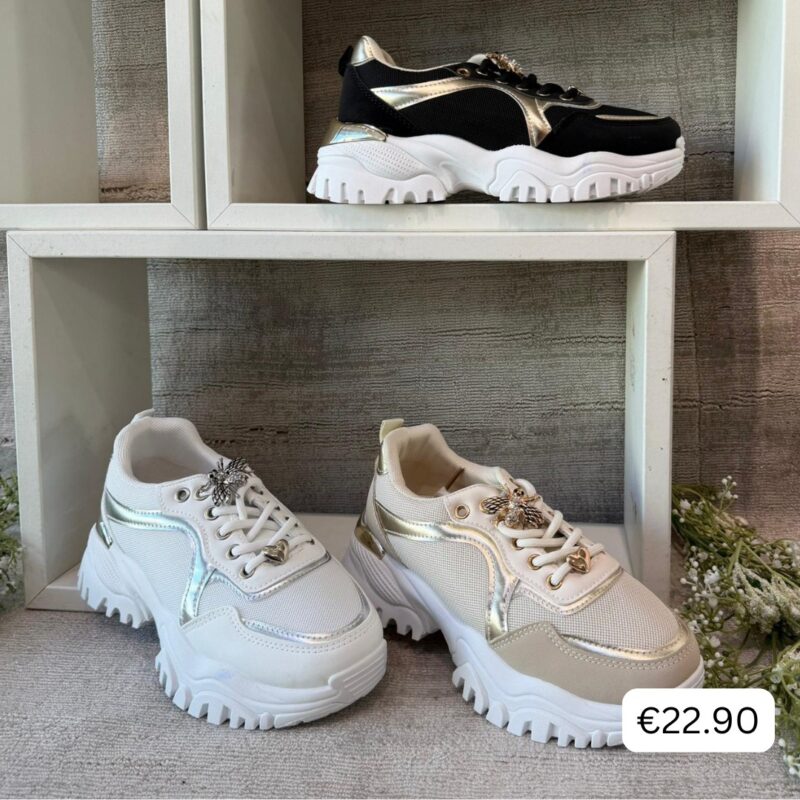 Chunky Bee Charm Sneakers