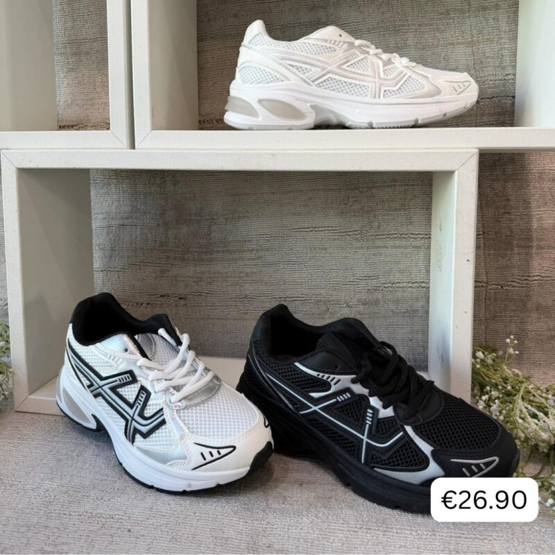 Chunky Mesh Runner Sneakers