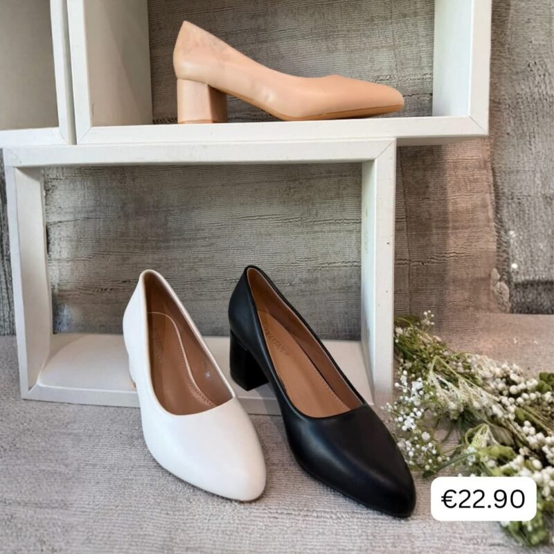 Classic Block Heel Pumps