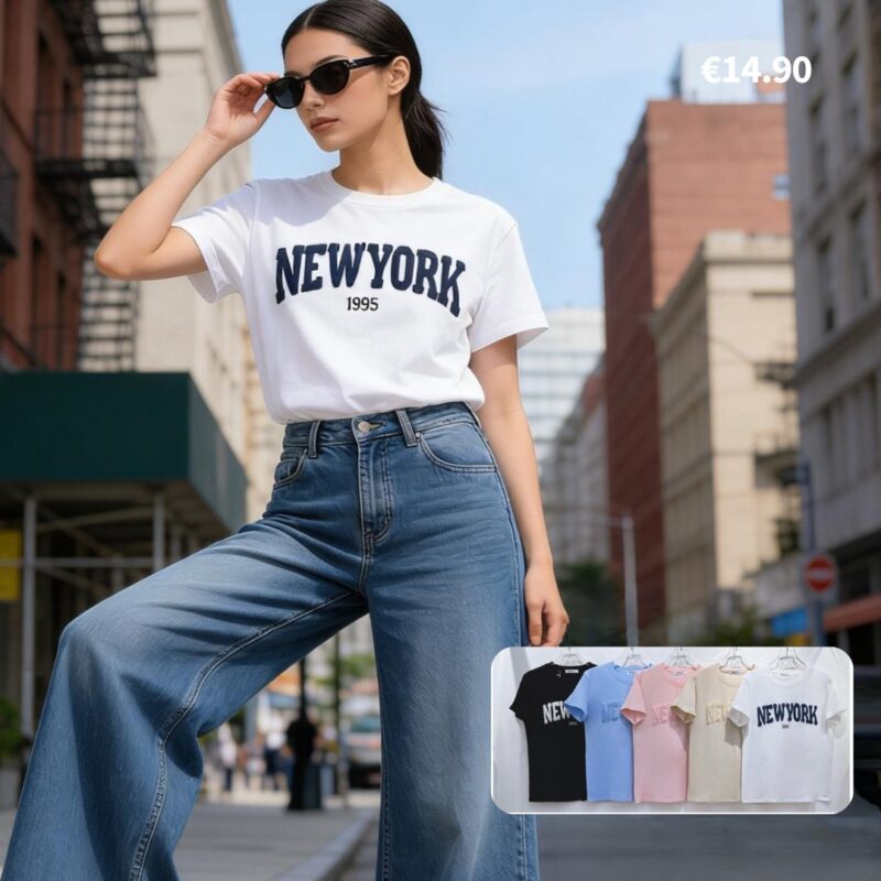 New York 1995 Graphic Top