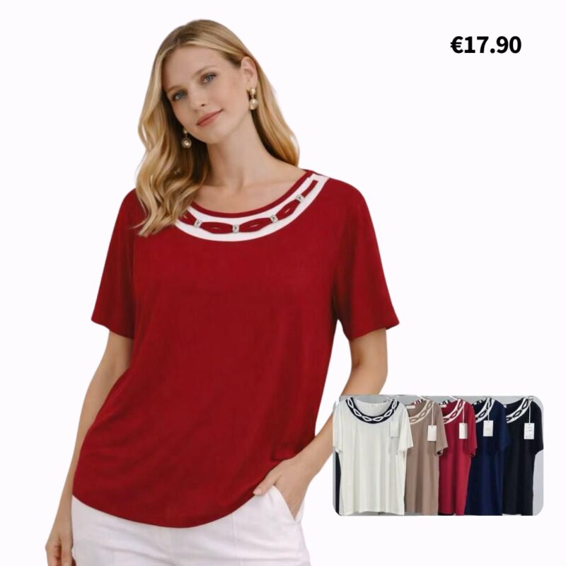 Floral Print Short-Sleeve Top