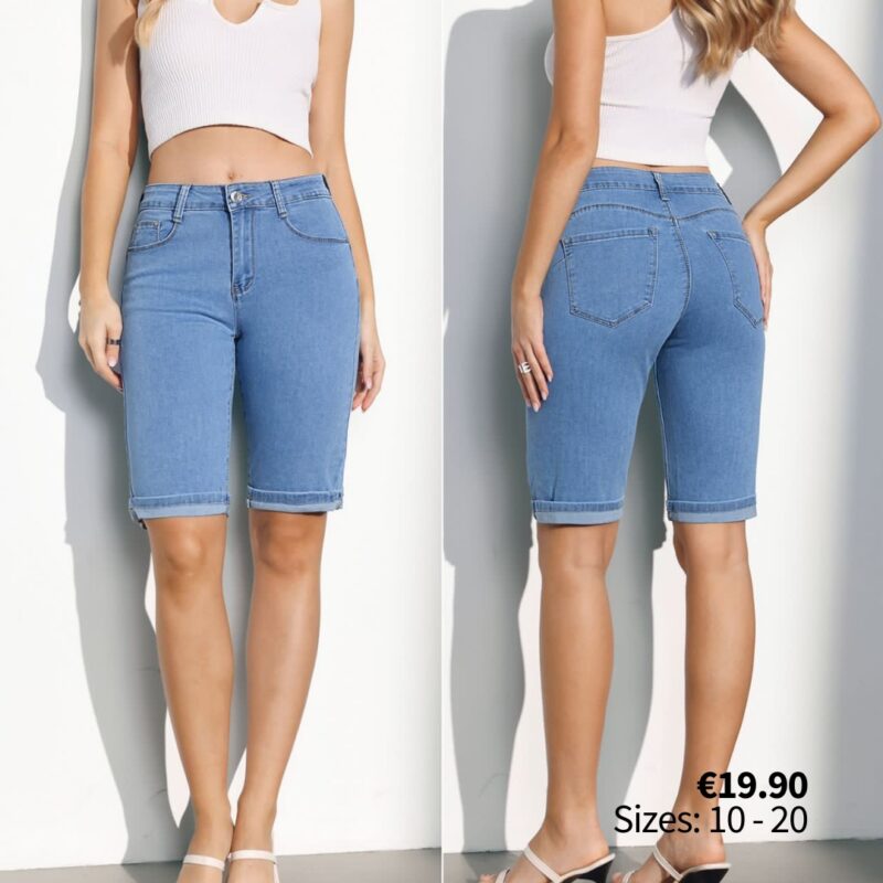 Denim Bermuda Shorts