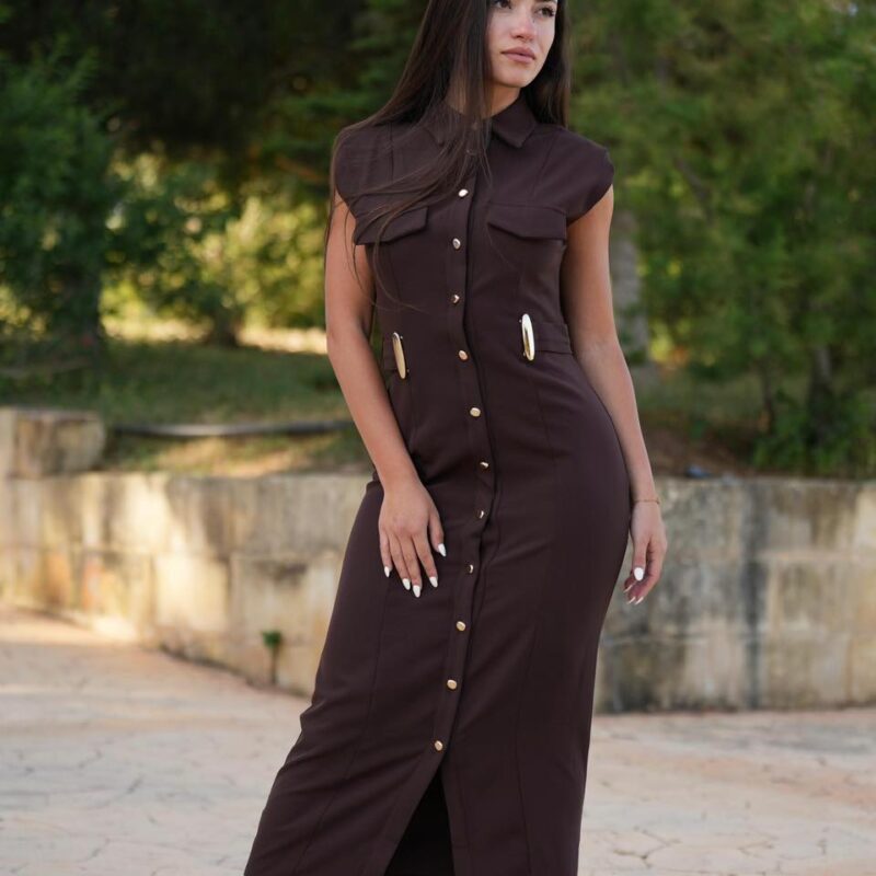 Elegant V-Neck A-Line Dress