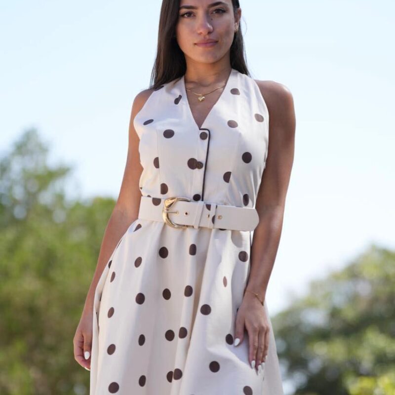 Elegant V-Neck A-Line Dress