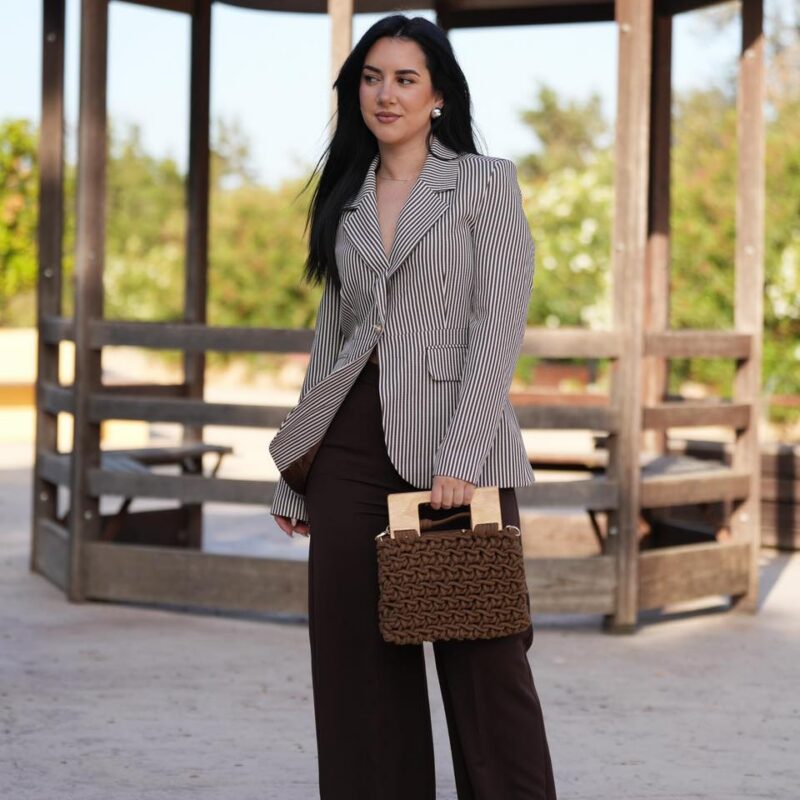 Wide-Leg Tailored Trousers