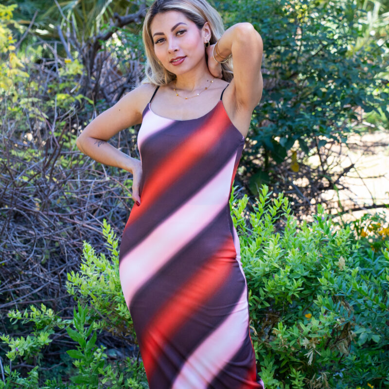 Vibrant Multi-Tone Diagonal Midi