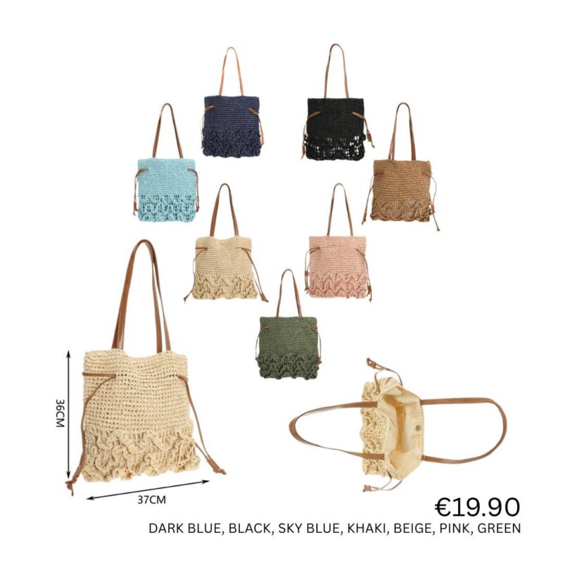Crochet Knit Tote Bag