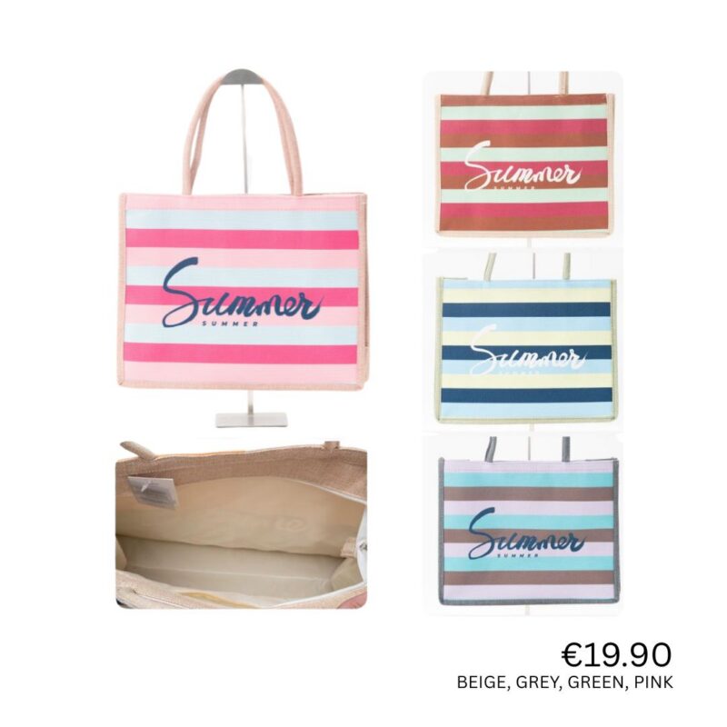 Summer Stripe Tote Bag