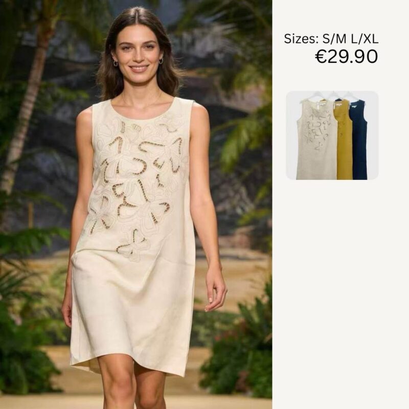 Women's Floral Cutwork Dress