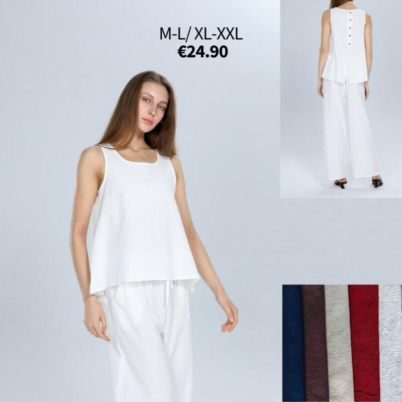 Women's Sleeveless Tank and Trouser Set