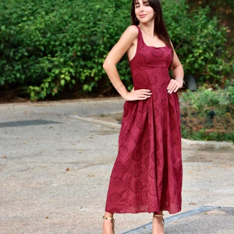 Embroidered Maxi Dress