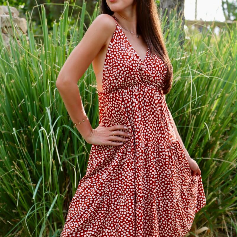 Printed Tiered Dress