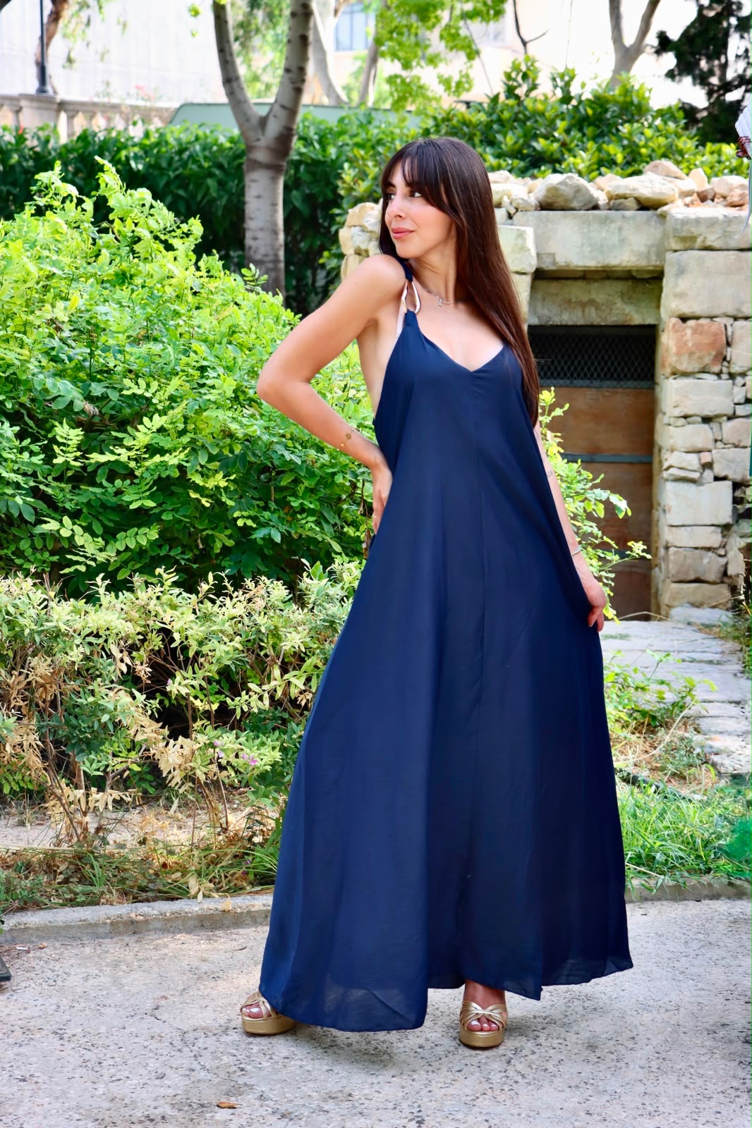 V-Neck Maxi Dress