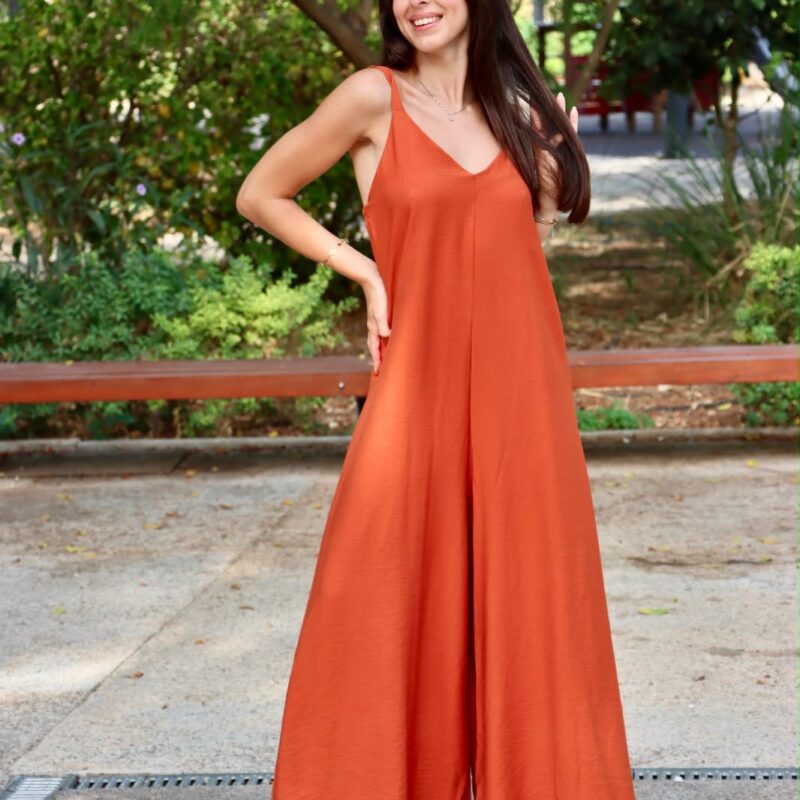 V-Neck Jumpsuit