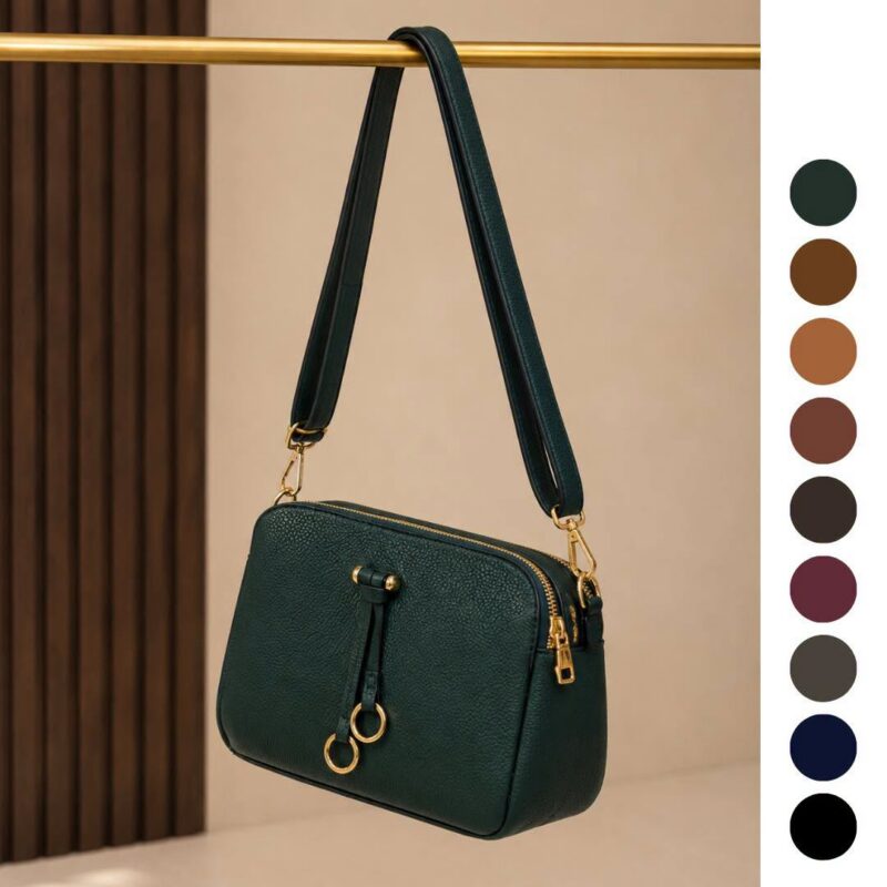 Elegant Ring Detail Crossbody Bag